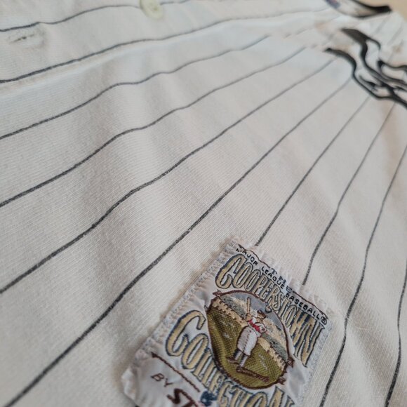 Retro 90s White Sox Jersey by Starter Cooperstown MLB Collection Pinstripe M - Picture 11 of 14